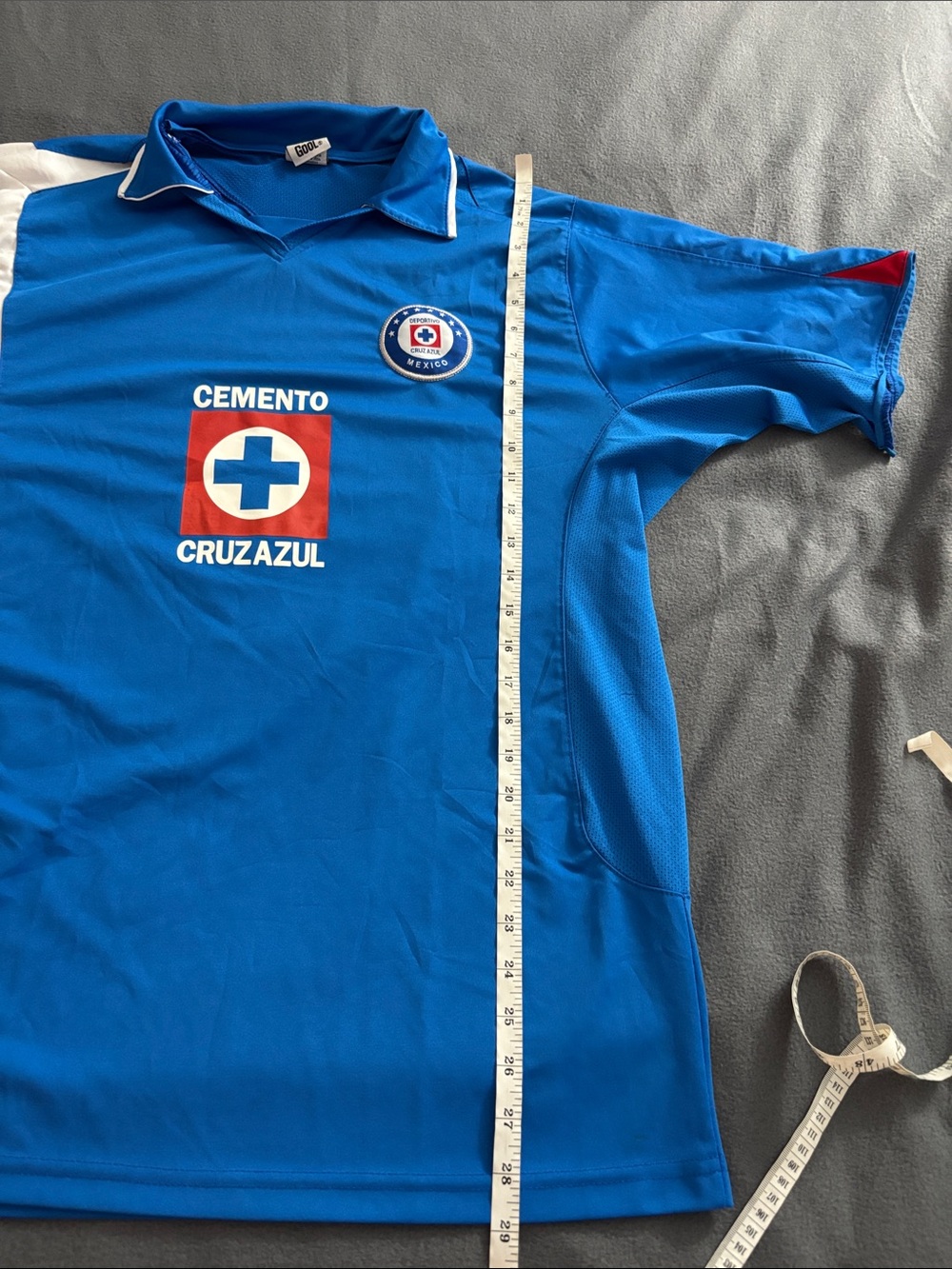 Cruz Azul Mexico Soccer Jersey Blue Futbol Shirt Unisex Large Vintage - Picture 5 of 8